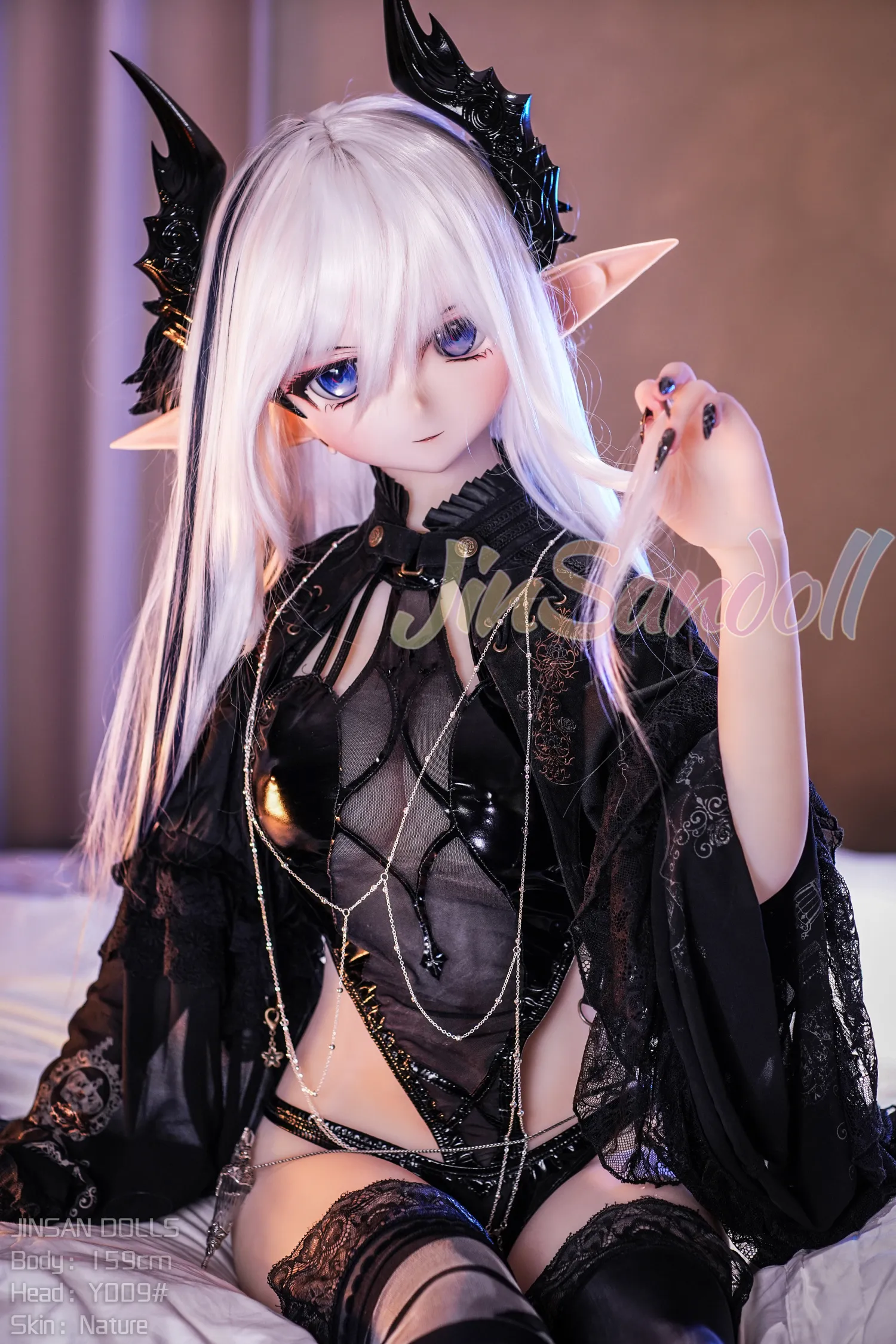159cm (5ft3) H-Cup Anime lifelike love doll PVC head sculpt + S-TPE body Sex Doll Head #Y009